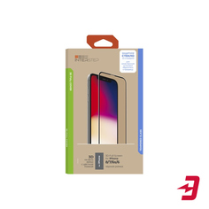Защитное стекло с рамкой 3D InterStep Full Cover iPhone 8/7/6s/6, черная рамка (IS-TG-IPHO00678-03IFB0-ELBTUA3)