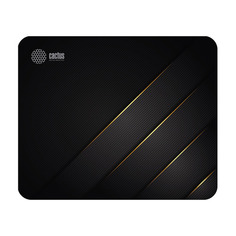 Коврик для мыши Cactus Gold Geometry, черный [cs-mp-p04m]