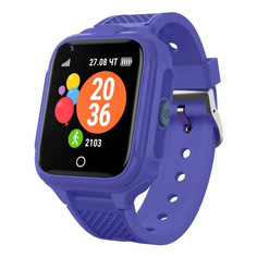 Смарт-часы GEOZON G-Kids 4G Plus, 44мм, 1.4", синий / синий [g-w14dblu]