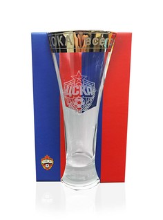 Бокал пивной с гравировкой "ЦСКА всегда будет первым"