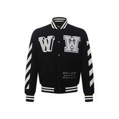 Шерстяной бомбер Off-White