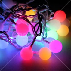 Гирлянда Космос KOC_GIR30LEDBigBALL_, 30 ламп LED, 4.4 м, мультиколор