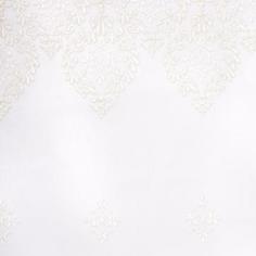 Тюль с вышивкой на сетке «Ромбики» 1 п/м 280 см цвет кремовый Elit Home