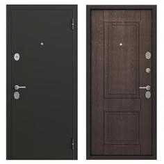 Дверь металлическая Ферн, 860 мм, левая, цвет дуб шоколад Torex