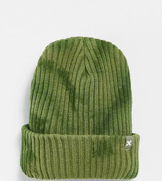 Зеленая шапка-бини унисекс с принтом тай-дай COLLUSION-Зеленый цвет