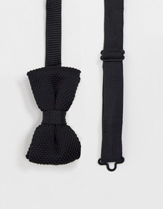 Трикотажный галстук-бабочка Gianni Feraud-Черный цвет
