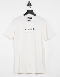 Белая футболка с логотипом Il Sarto-Белый