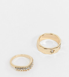Золотистое кольцо со звездами Reclaimed Vintage Inspired-Золотистый