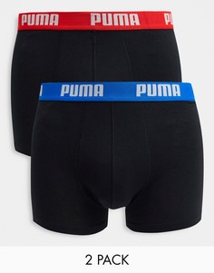 Набор из двух боксеров черного цвета с логотипом на поясе PUMA-Черный цвет