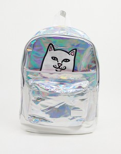 Серебристый рюкзак с котом Нермалом и лапками на липучке RIPNDIP-Серебряный
