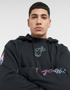 Худи черного цвета с логотипом Nike Basketball NBA Miami Heat-Черный цвет