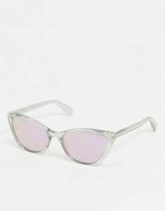 Солнцезащитные очки «кошачий глаз» с розовыми стеклами и прозрачной оправой Marc Jacobs-Прозрачный