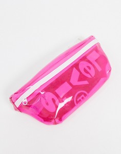 Розовая прозрачная сумка-кошелек на пояс Levis-Розовый