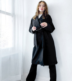 Черное классическое пальто с запахом Vero Moda Tall-Черный