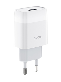 Зарядное устройство Hoco C72A 1xUSB 2.1A White