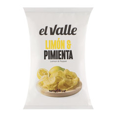 Чипсы El Valle картофельные со вкусом лимона и перца, 130 г