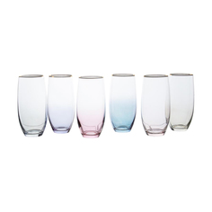 Набор стаканов для воды Crystalite Bohemia Полло МЕРГУС АрлекиноЛ 6 шт 470 мл