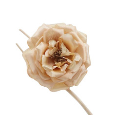Цветок декоративный на клипсе Edg кремовый 18 см