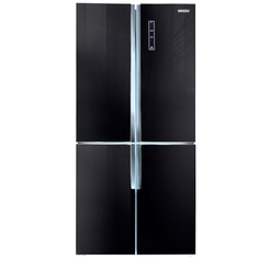 Холодильник (Side-by-Side) Ginzzu NFK-510 Black Glass
