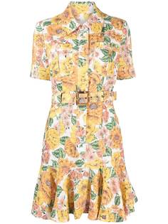 ZIMMERMANN платье-рубашка с цветочным принтом