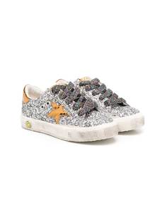 Golden Goose Kids кеды Superstar с блестками