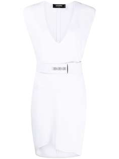 Dsquared2 платье асимметричного кроя с поясом