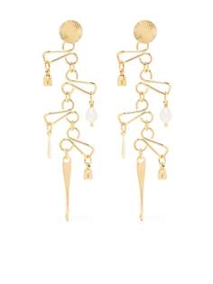 Wouters & Hendrix серьги-гвоздики The Tell-Tale Heart с жемчугом