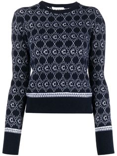 Chloé джемпер с круглым вырезом и логотипом Chloe