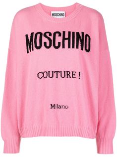 Moschino джемпер вязки интарсия