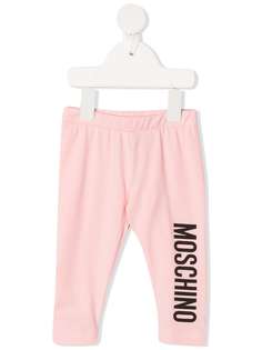 Moschino Kids легинсы с логотипом