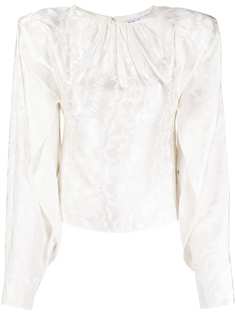 The Attico блузка с круглым вырезом и длинными рукавами