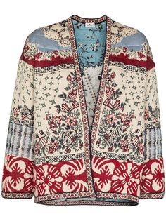 ETRO куртка-кимоно с цветочным узором