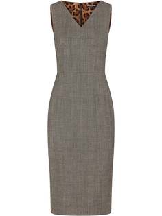 Dolce & Gabbana клетчатое платье миди
