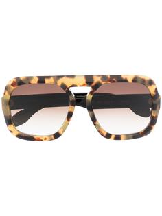 Emmanuelle Khanh массивные солнцезащитные очки черепаховой расцветки
