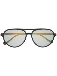 Moncler Eyewear солнцезащитные очки-авиаторы черепаховой расцветки