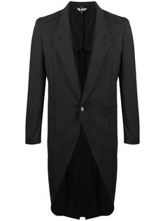 Black Comme Des Garçons длинный однобортный пиджак