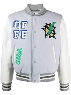Off-White бомбер с графичным принтом