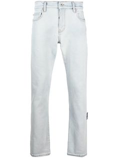 Off-White джинсы скинни с диагональными полосками