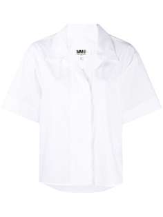 MM6 Maison Margiela рубашка с вышитым логотипом