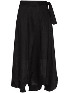 ZIMMERMANN юбка Riders с запахом и фестонами