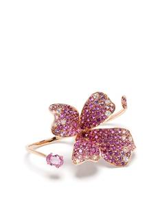 Stefere кольцо из розового золота с бриллиантами и сапфирами