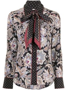 Zimmermann блузка Ladybettle с абстрактным принтом
