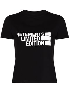 VETEMENTS футболка с логотипом