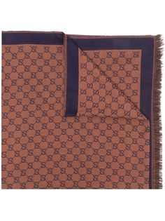 Gucci жаккардовый шарф с логотипом GG