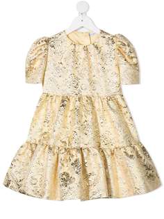Dolce & Gabbana Kids ярусное платье с узором