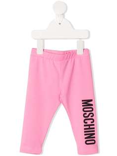 Moschino Kids легинсы с логотипом