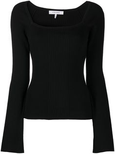 FRAME джемпер Luxe в рубчик с рукавами колокол