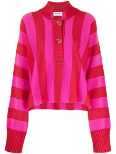 The Attico полосатый джемпер на пуговицах