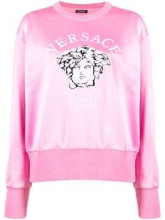 Versace толстовка с вышивкой Medusa и круглым вырезом