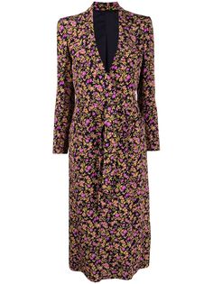 Blazé Milano длинное пальто с цветочным принтом
